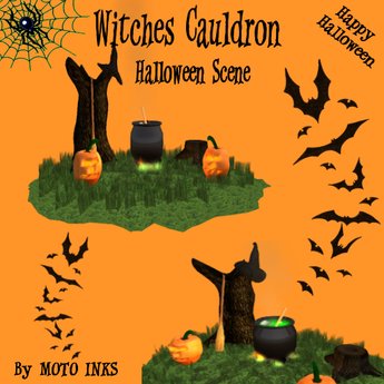 Second Life Marketplace - Witches Cauldron Scene